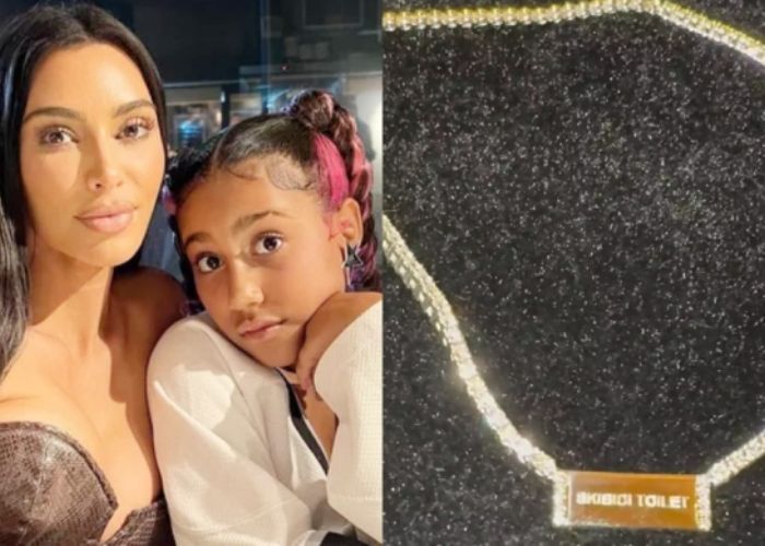 Kim Kardashian Dihadiahi Kalung Bertuliskan Skibidi Toilet Seharga Rp311 Juta dari Putrinya yang Berusia 11 Tahun