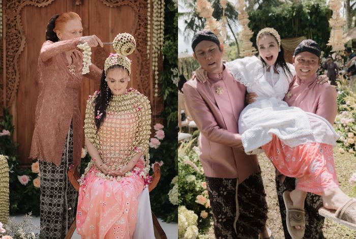 Luna Maya Jalani Prosesi Siraman dengan Air dari Tujuh Sumber Jelang Menikah dengan Maxime Bouttier