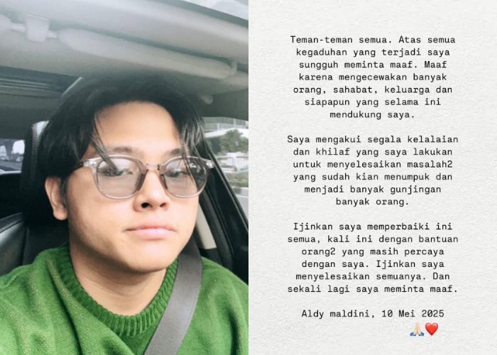 Diduga Tipu Puluhan Fans Modus Dinner Bareng, Aldy Maldini Eks CJR: Saya Khilaf
