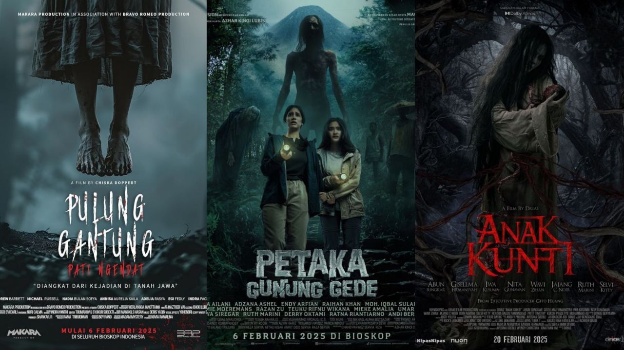 Daftar 9 Film Horor Indonesia Tayang Februari 2025 di Bioskop