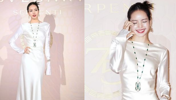 Lisa BLACPINK Memukau Bak Bidadari di Acara Bvlgari Seoul, Kenakan Gaun Satin dengan Model Rambut Tak Biasa