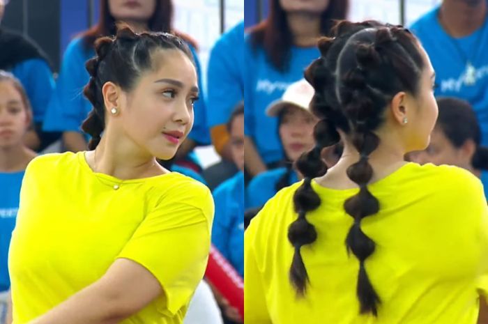 Model Kepang Rambut Nagita Slavina di Turnamen Olahraga Selebriti Bikin Flashback ke Zaman SD, Bakal Tren Nih!