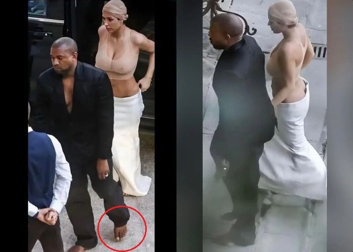 Kanye West dan Bianca Censori Kompak Tampil Nyeker saat Jalan-jalan ke Italia