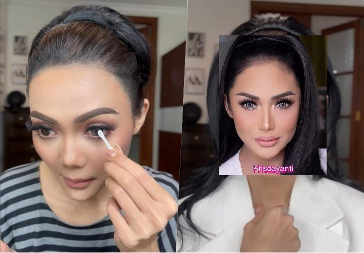 Rina Nose Coba Make Up Transformasi Mirip Kris Dayanti, Endingnya Malah Bikin Ngakak