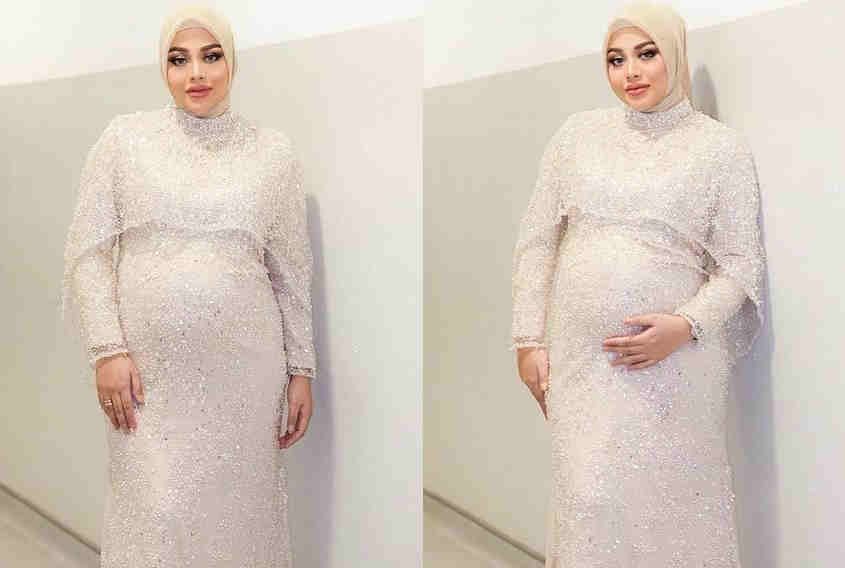 Aurel Hermansyah Pamer Baby Bump, Pakai Gaun Full Payet Manisnya Bikin Pangling