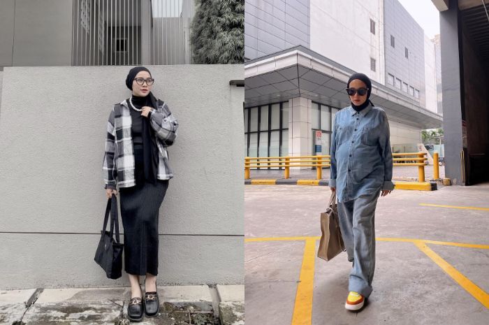 6 OOTD Ibu Hamil Hijab dengan Outfit Casual Style, Kekinian!