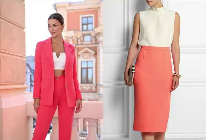 Inspirasi 4 Outfit Kombinasi Elegan Warna Coral