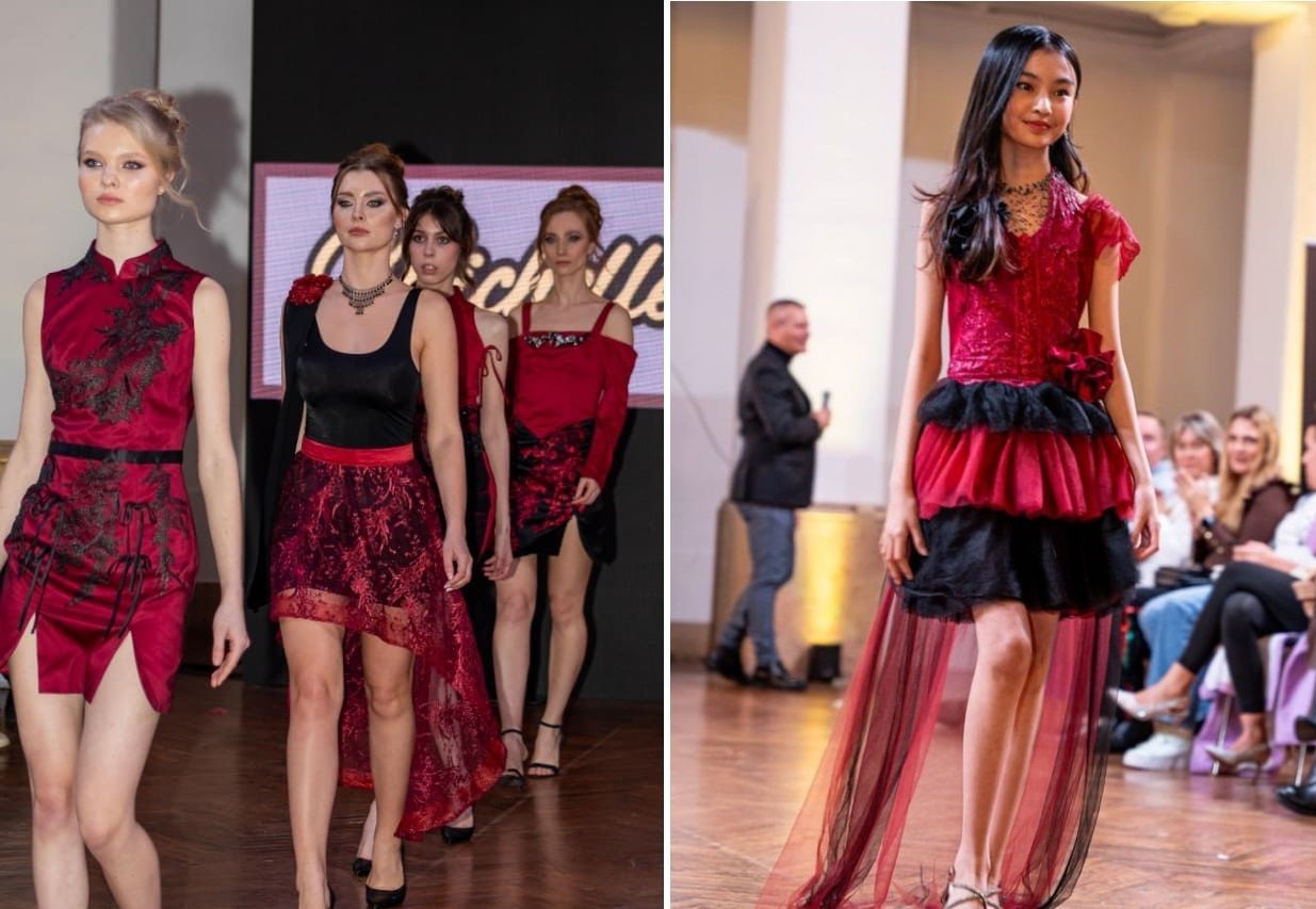Bangga, Desainer Berusia 14 Tahun Michelle Hadip Tampilkan 10 Karyanya 'Midhnight Petal' di Milan Fashoon Week 2024