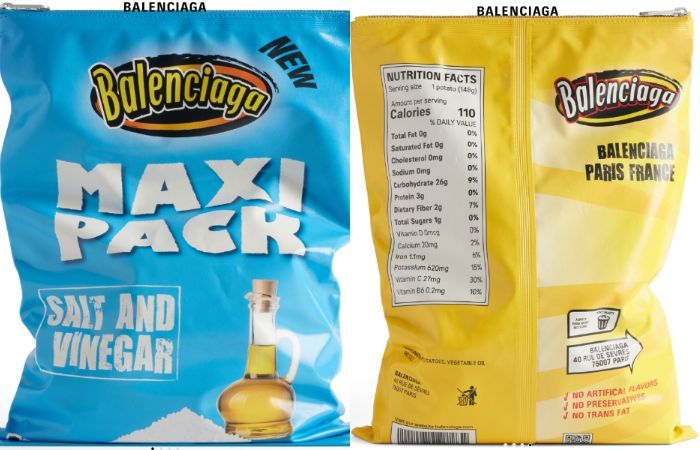 Bikin Geleng-geleng Kepala, Balenciaga Rilis Tas Tangan Mirip Bungkus Keripik dengan Aneka Rasa
