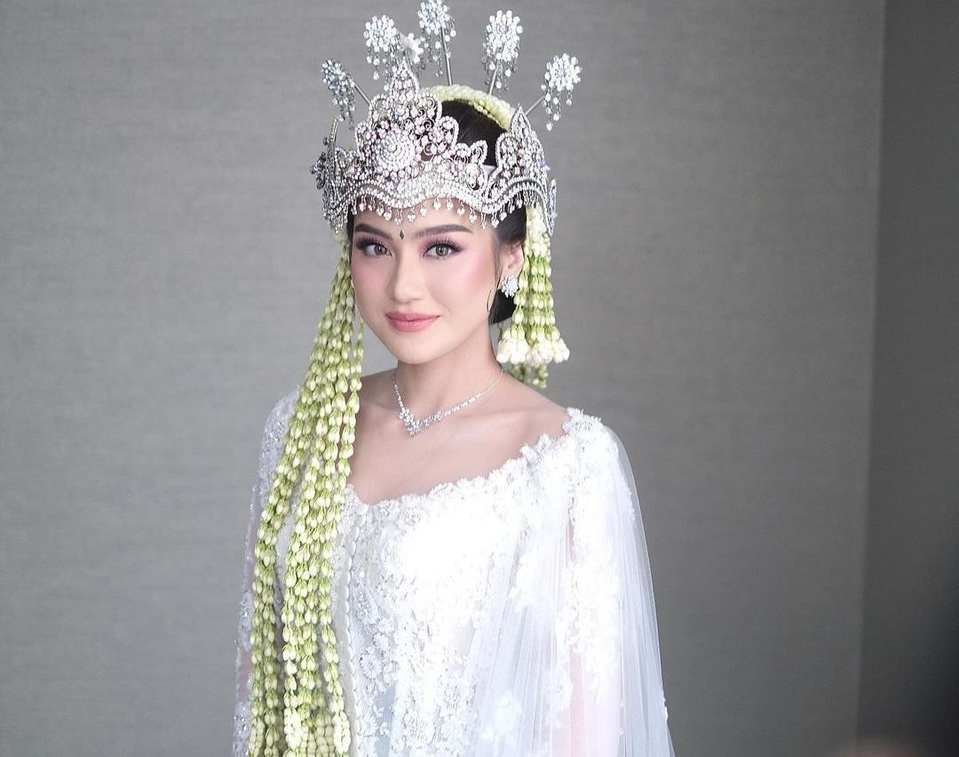 Detail Kebaya Akad Pernikahan Salshabilla Adriani,  Bernuansa Tanah Parahyangan