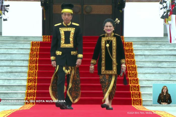 Presiden Jokowi dan Iriana Kenakan Pakaian Adat Kustin, Khas Kalimantan Timur