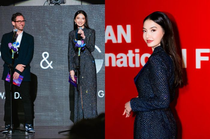 7 Potret Elegan Raline Shah saat Bacakan Nominasi di Busan International Film Festival 2024
