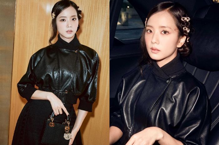 Model Rambut Jisoo di Peragaan Busana Dior 2025, Centil dengan Jepitan Rambut Pita Emas