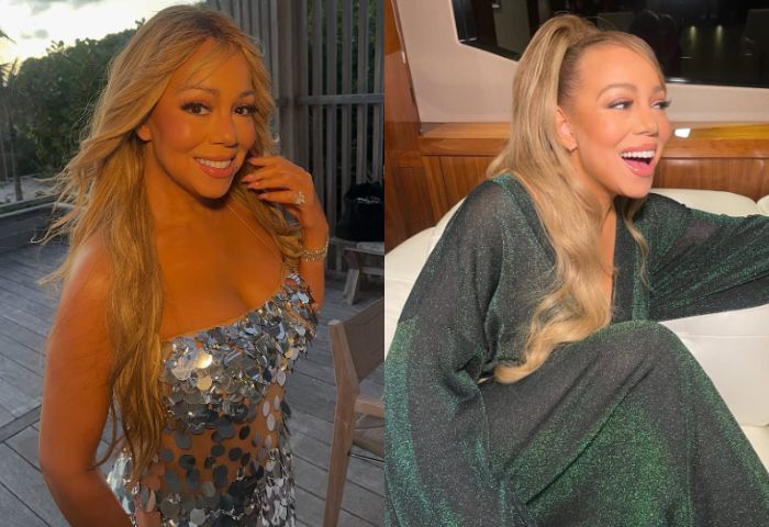 Pakai Gaun Berpayet Perak, Mariah Carey Tampil Berkilau di Perayaan Ulang Tahunnya ke-56