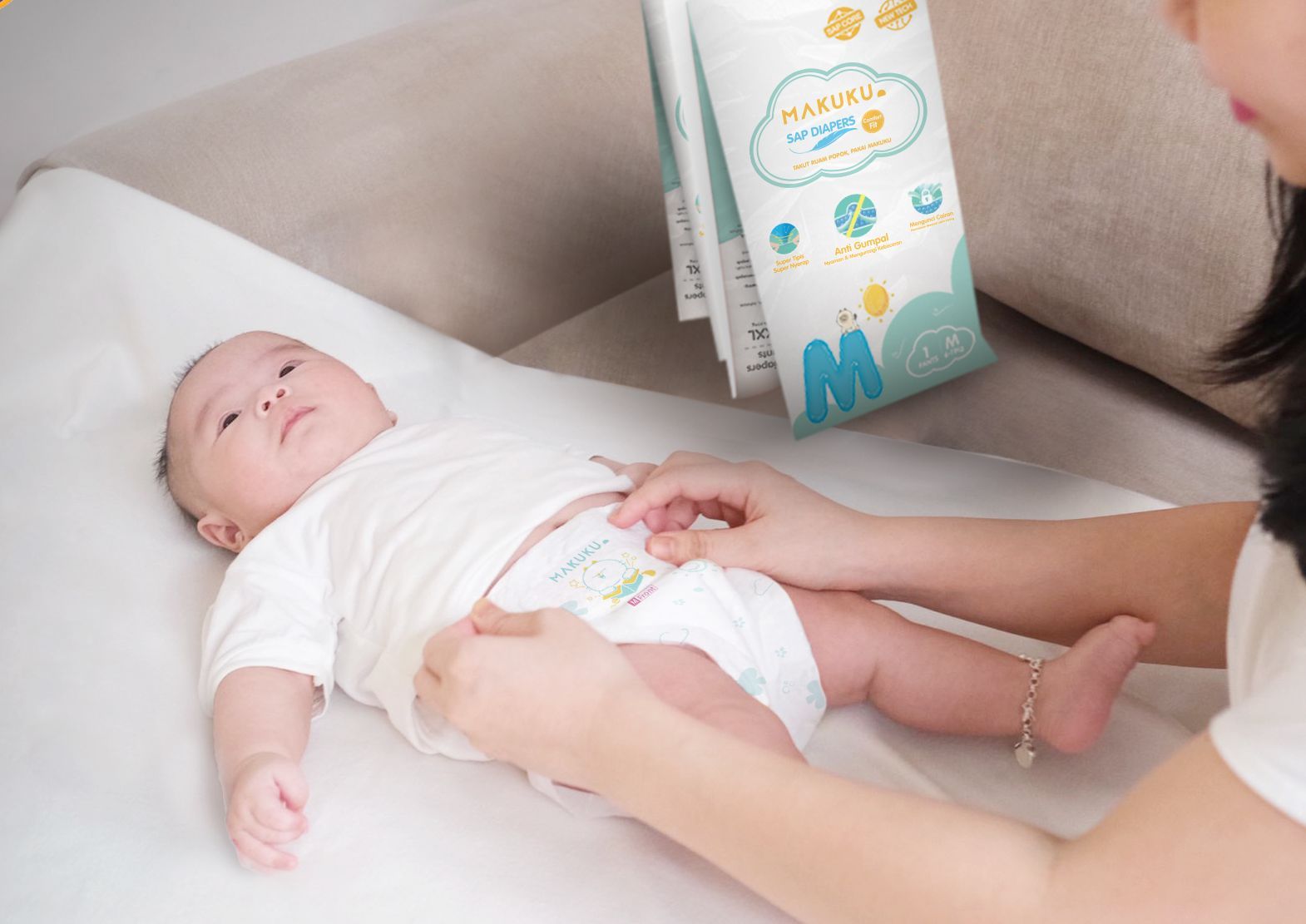 Ganti Popok Si Kecil Harus Rutin 4 Jam Sekali, Gunakan Bahan yang Absorben