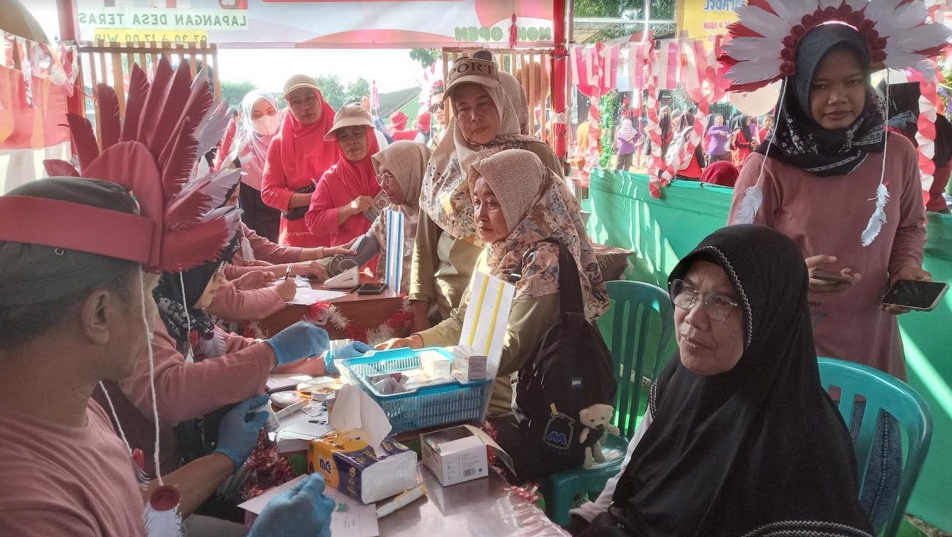 Meriahkan HUT RI ke 79, Cek Kesehatan Gratis di Stand Puskesmas Teras Boyolali Diserbu Warga