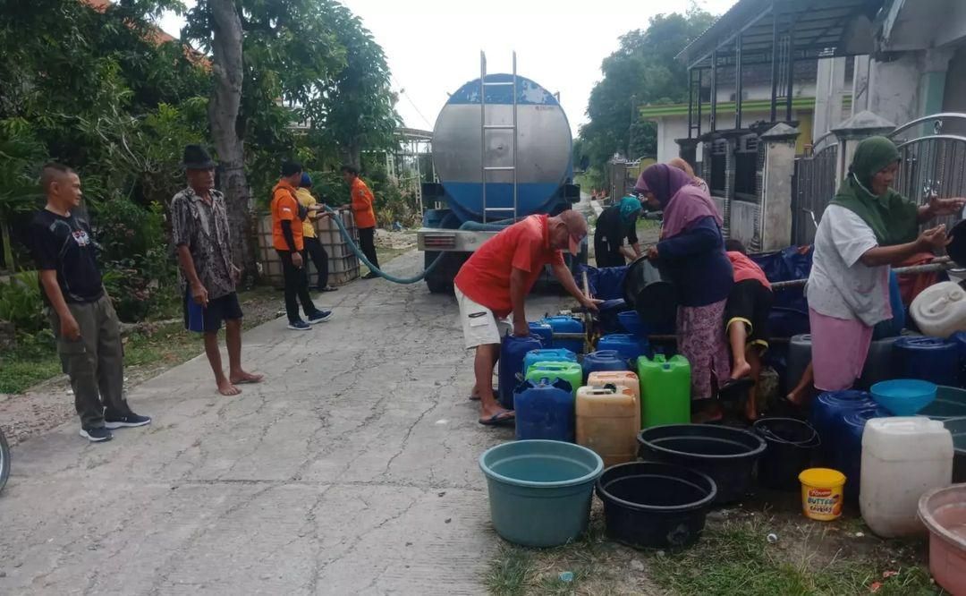 69 Desa di Lamongan Terancam Kekeringan, BPBD Distribusikan Air Bersih