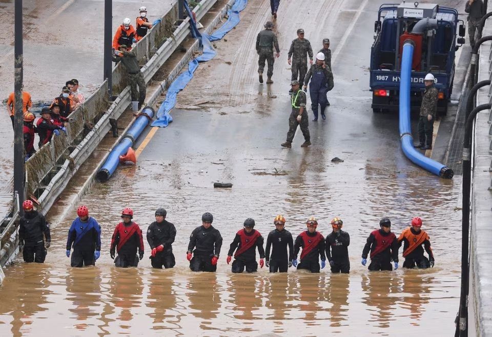 Hujan Deras, Warga Korea Selatan Banyak yang Tewas Terjebak di Terowongan Bawah Tanah