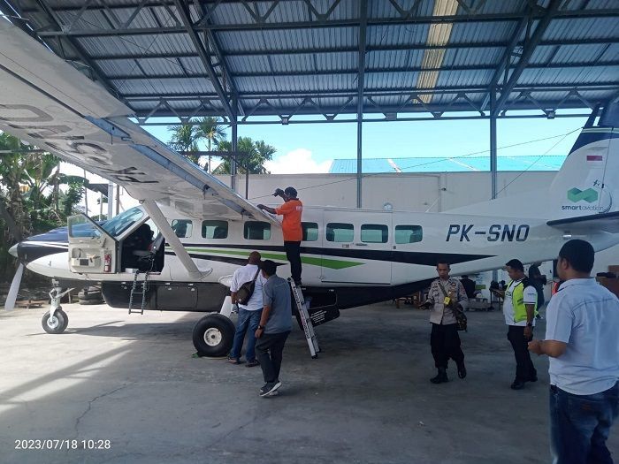Dihujani Tembakan Oleh KKB, Ini Penampakan Pesawat Caravan di Papua