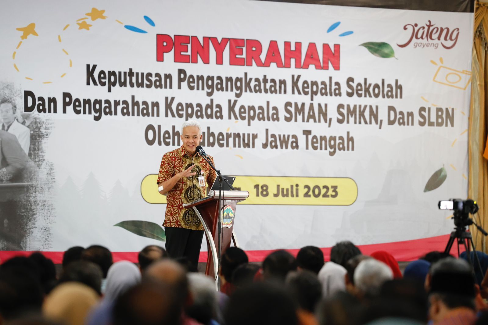 Hapus Pungli di Lingkungan Sekolah, Ganjar Buat Pakta Integritas untuk Kepala Sekolah di Jateng