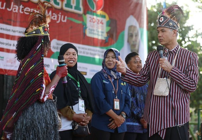 Ganjar Ajak Petani Milenial Kuatkan Ketahanan Pangan dan Galakkan Pupuk Organik