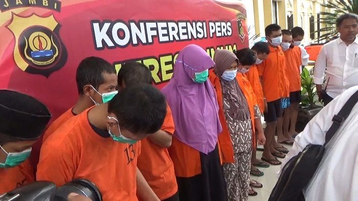 37 Tersangka TPPO Diamankan Polda Jambi, Ada yang Masih di Bawah Umur