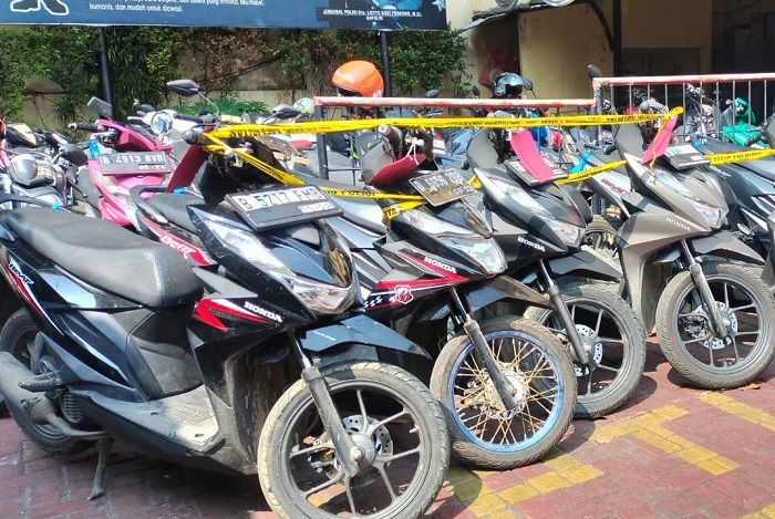 Polisi Gagalkan Pengiriman 18 Motor Curian Mengunakan Truk Ke Lampung