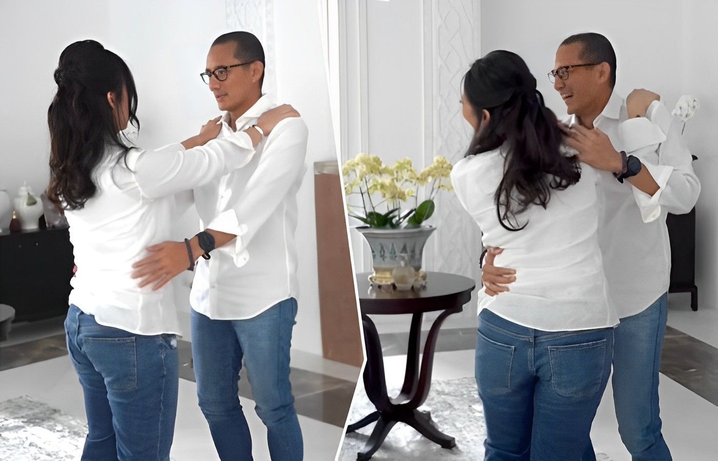 Kocak! Momen Sandiaga Uno Bareng Putrinya Latihan Dansa, Istri: Serius dong Bang