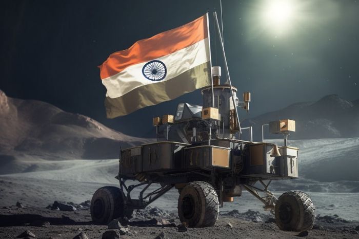 India Berhasil Mendaratkan Pesawat Chandrayaan-3 di Kutub Selatan Bulan, Jadi Negara Pertama di Dunia!