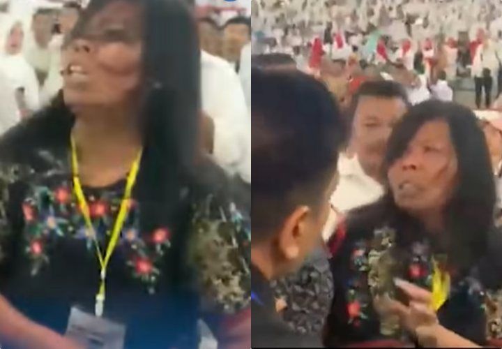 Seorang Emak-emak di Medan Nekat Melempar Air Mineral dan Sandal ke Presiden Jokowi, Paspampres Langsung Sigap