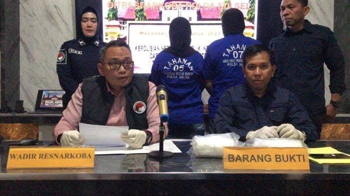 Polda Sulsel Tangkap Ayah dan Putrinya Jadi Kurir Sabu 1,9 Kg di Pinrang