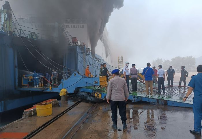 Ditpolairud Polda Banten: Penyebab Kebakaran Kapal KMP Mutiara Berkah I masih dalam penyelidikan