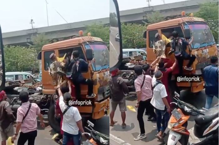 Viral Rombongan Pengantar Jenazah Aniaya Sopir Truk di Jakut, Begini Kronologinya