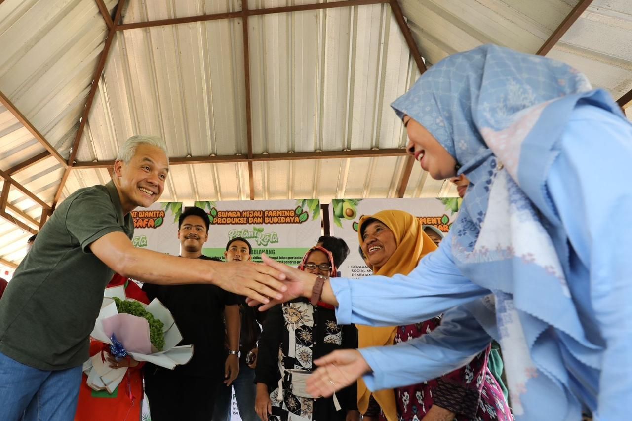 Sambangi Taman Agro Eduwisata di Kembangan, Ganjar Berbincang soal Ketahanan Pangan dengan Petani Jakarta