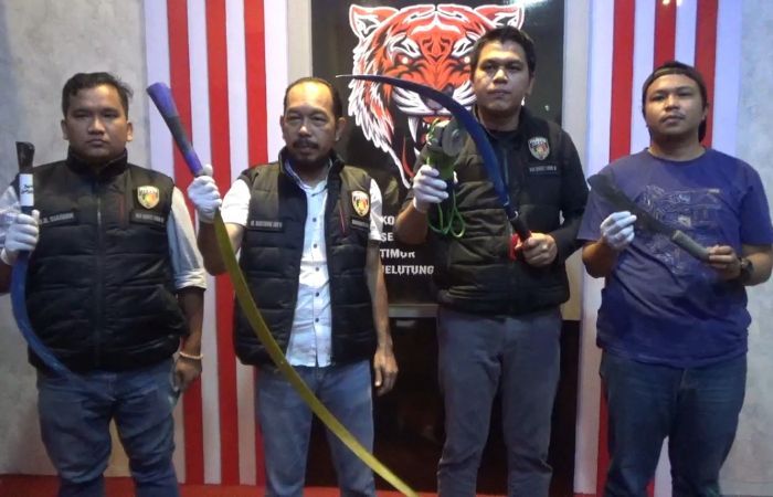 Polresta Jambi Amankan 16 Berandalan Bermotor, Kerap Tawuran Pakai Sajam