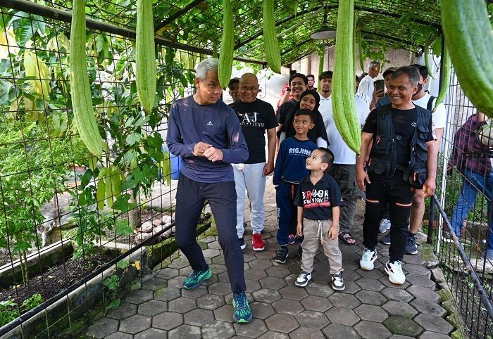 Kunjungan ke Bogor, Ganjar Temui Jimmy Hantu Bahas Ketahanan Pangan