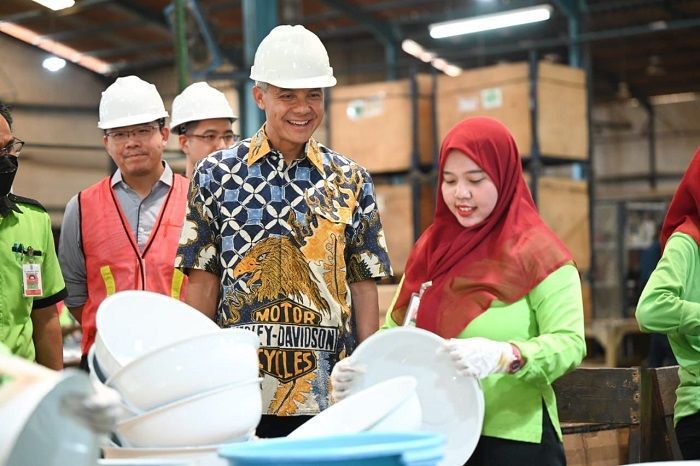 Ganjar Ajak Industri Bikin Produk Berkualitas, Biar Berdaya Saing hingga ke Internasional