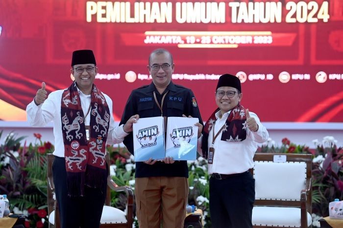 Daftar Pilpres ke KPU, Anies Bantah Anggapan Sinis: Memenuhi Syarat!