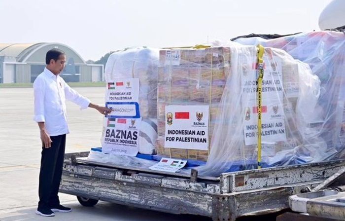 Presiden Jokowi Lepas Bantuan Kemanusiaan Kedua untuk Palestina Senilai Rp31,9 Miliar