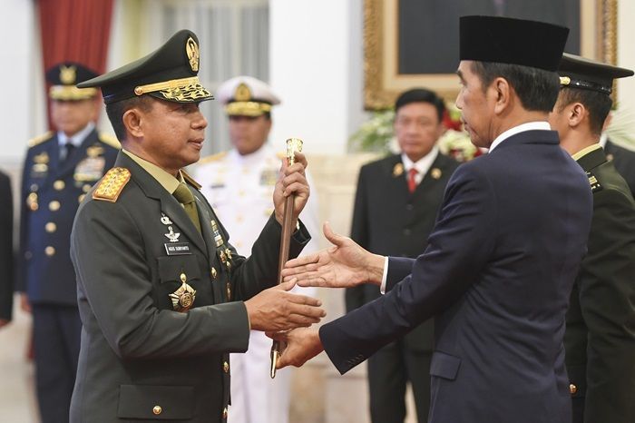 Presiden Jokowi Lantik Jenderal Agus Subiyanto sebagai Panglima TNI