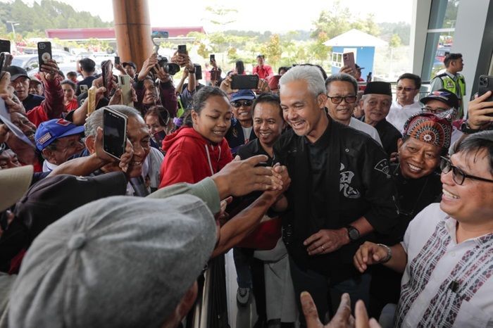 Teriakan Kemenangan dari Ribuan Masyarakat Sambut Kehadiran Ganjar di Tana Toraja