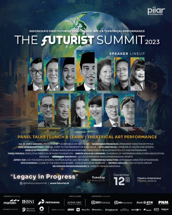 Katalisasi Visi Indonesia 2045, Ribuan Pemain Strategis se-Indonesia dalam 'The Futurist Summit 2023'