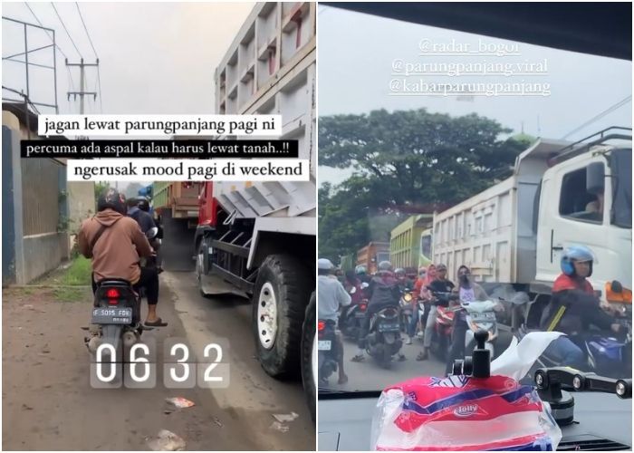 Viral Aksi Para Sopir Parkir Truk di Parung Panjang Akibatkan Kemacetan, Begini Kata Polisi