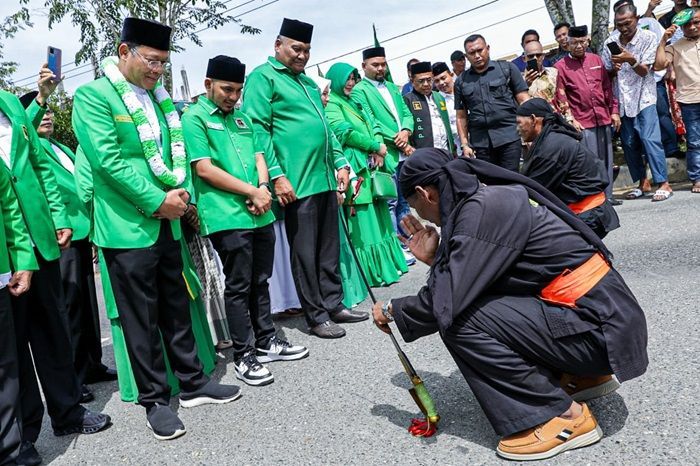 Disambut Adat Peusijuek di Nagan Raya Aceh, Mardiono Optimistis PPP Bangkit di Pemilu 2024