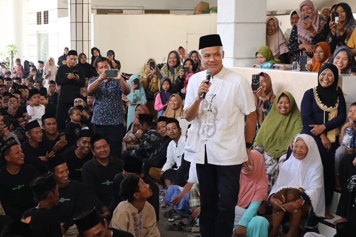 Ganjar Dapat Aspirasi Pelaksanaan UU Pesantren saat Kunjungi Ponpes Darussalam
