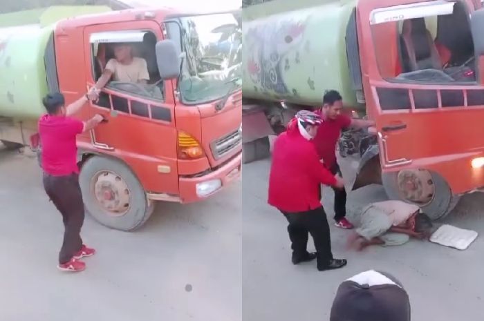 Kasus Viral Ajudan Bupati Kutai Barat Tendang Sopir Truk Berakhir Damai, Pelaku Minta Maaf