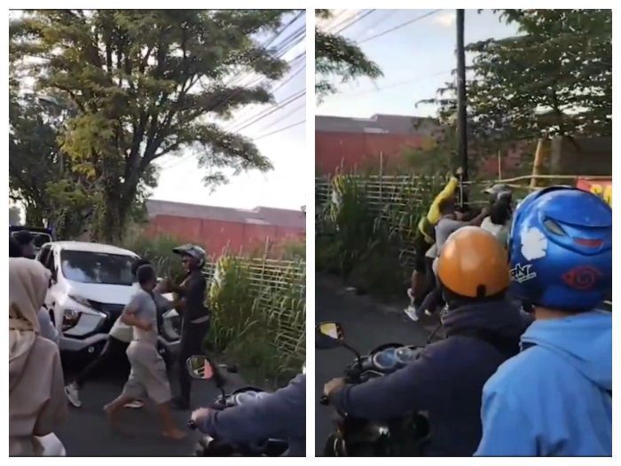 Viral! Polisi Jadi Korban Pengeroyokan Genk Motor yang Sedang Terlibat Tawuran di Bandung