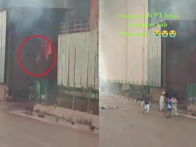 Detik-detik Pekerja PT ITSS Morowali Nekat Lompat dari Ketinggian saat Terjadi Ledakan