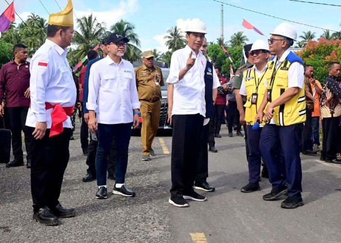 Presiden Jokowi Tinjau Pembangunan Jalan Lingkar Karakelang di Kepulauan Talaud, Anggaran Capai Rp1,13 T