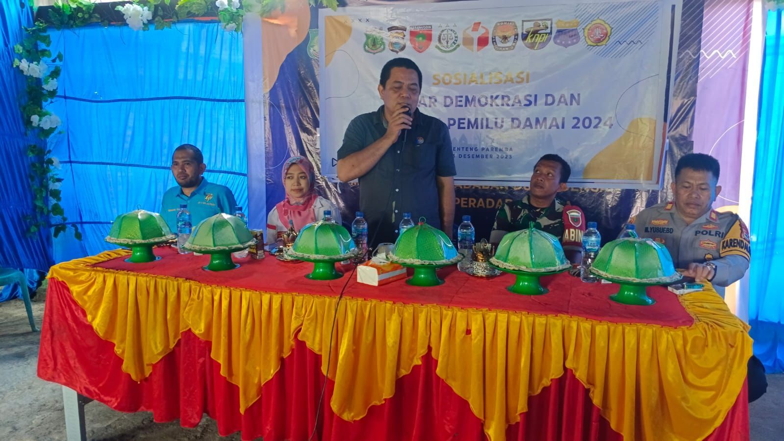 Sosialisasi Sadar dan Deklarasi Pemilu Damai 2024 di Pinrang, Tidak Boleh Ada Perpecahan Meski Beda Pilihan